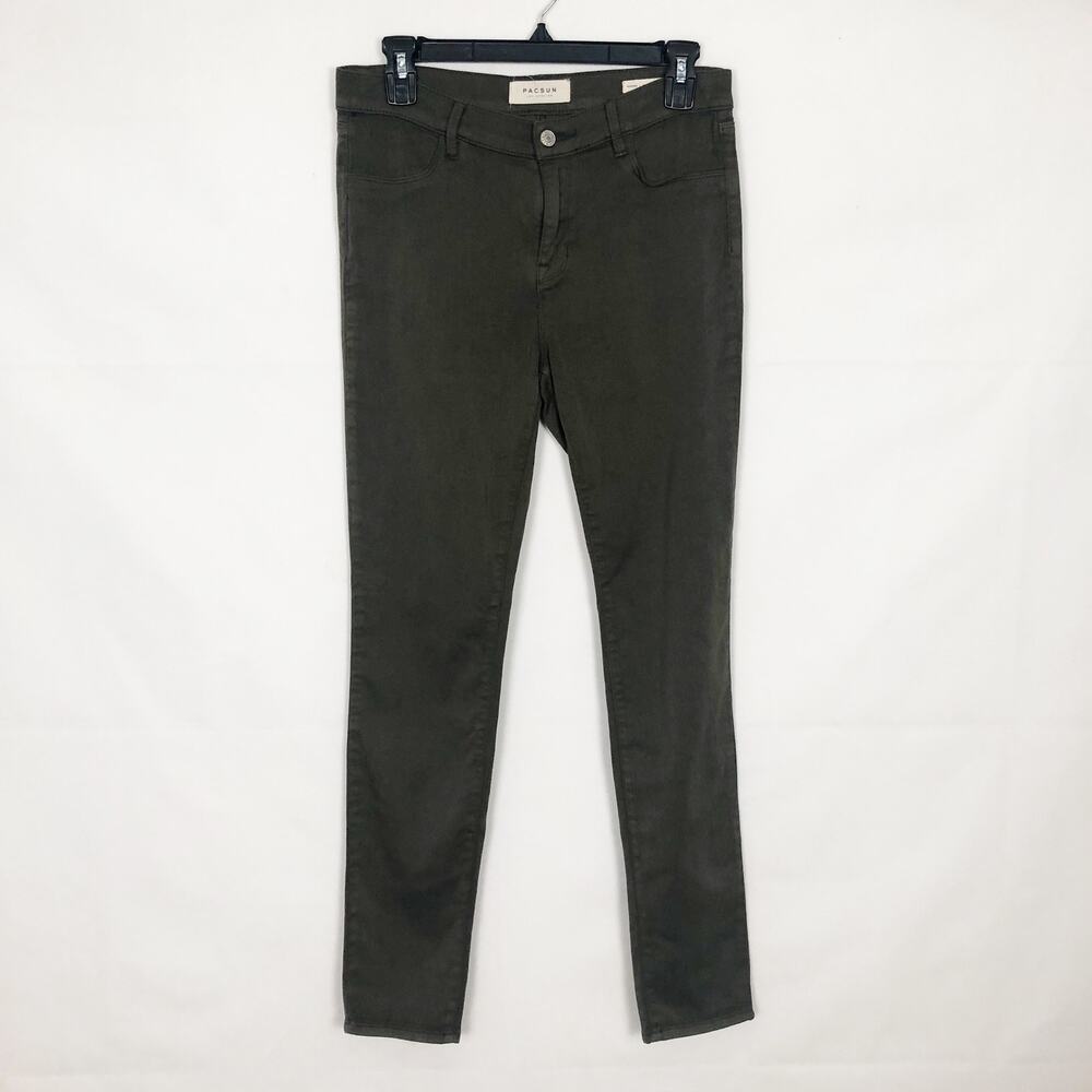 Pacsun High Rise Jegging Olive Green Jeans Size 28
